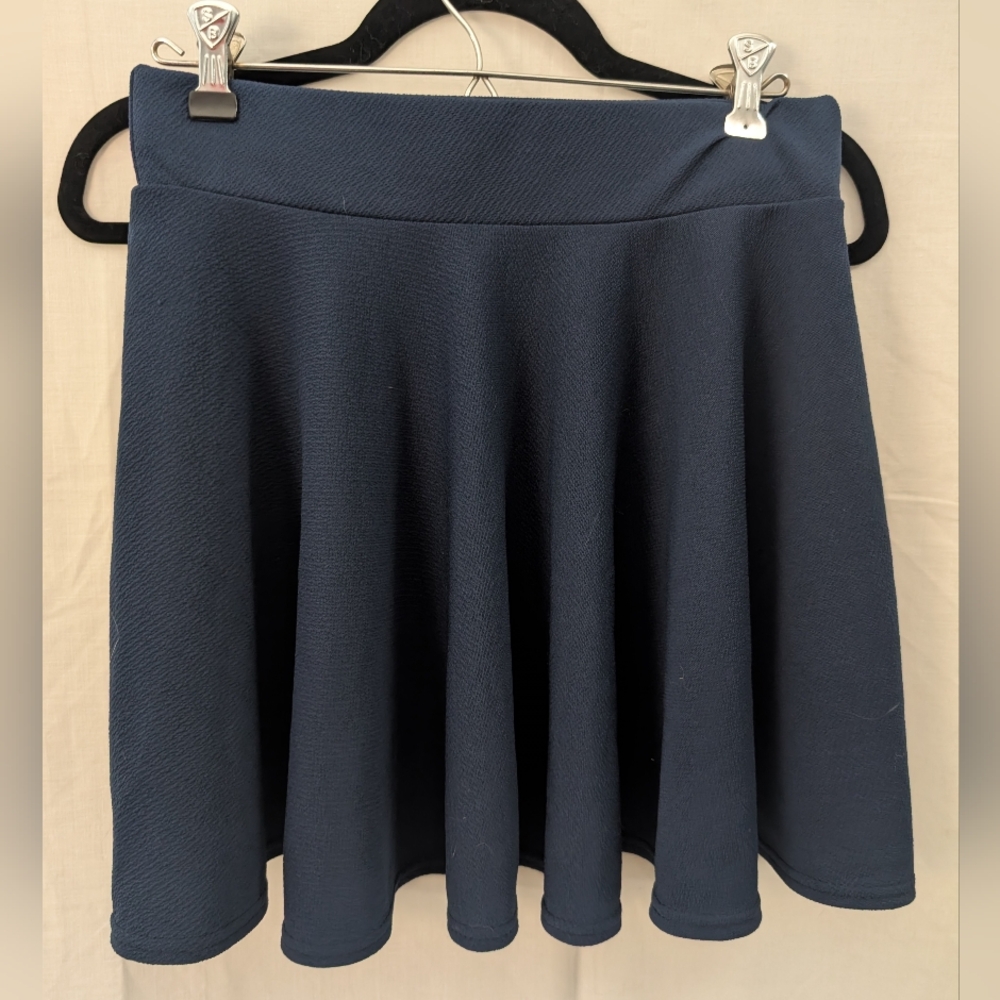 Urban Coco Navy Flared Skater Skirt, Size Medium